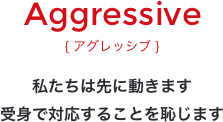 アグレッシブ