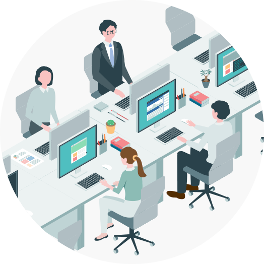 デスクワークイラスト