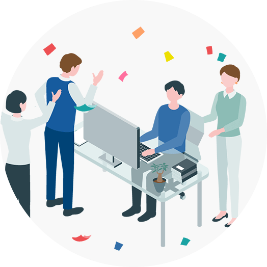 会社の仲間イラスト