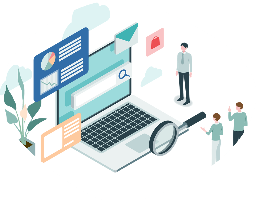 PC問合せイラスト